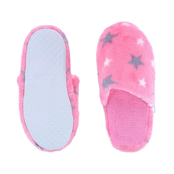 CTM Girl's Night Star Slip On Slippers - Picture 3 of 3